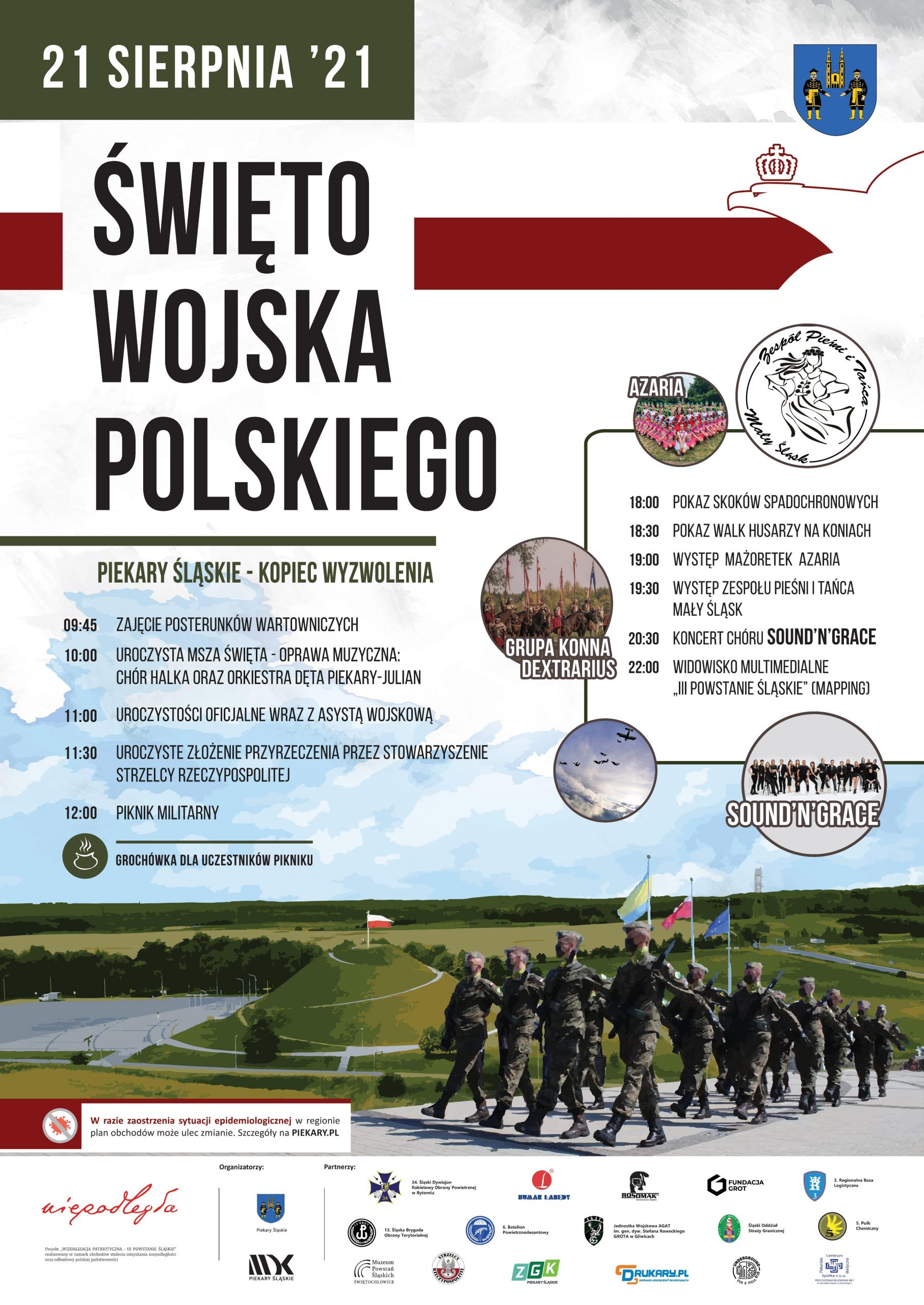 Obchody Święta Wojska Polskiego w Piekarach Śląskich!