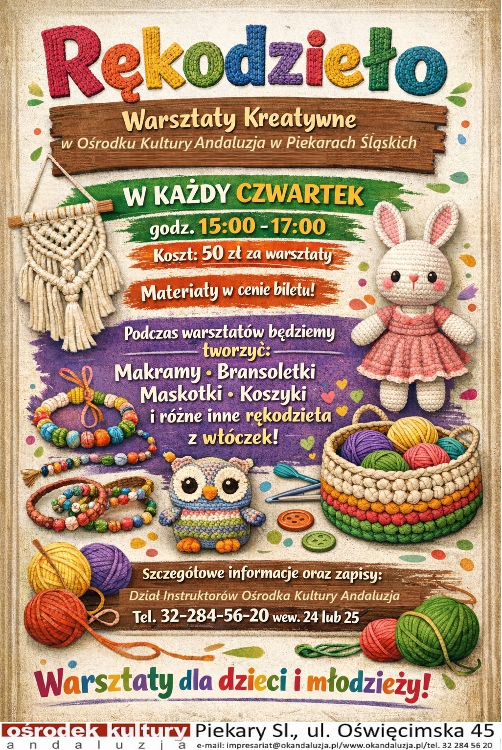 NOWOŚĆ – 🧶WARSZTATY KREATYWNE🧶