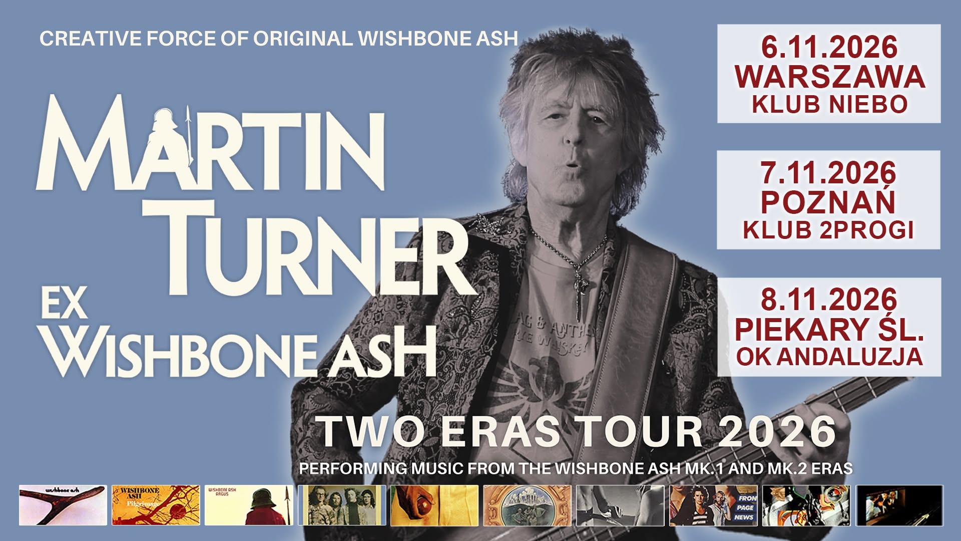 KONCERT – listopad🔥Martin Turner ex-Wishbone Ash – Two Eras Tour🔥